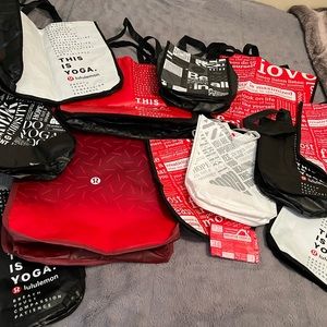 Lululemon store bags! 13 total